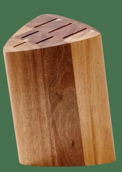 ACACIA Bloc à Couteaux Pour 6 Couteaux Naturel