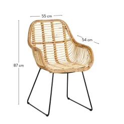 ACACIA Pieds De Table V Set De 2 Naturel