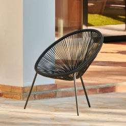 ACAPULCO Chaise Lounge Noir