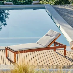 AZUR Coussin De Jardin Chaise Longue Sable