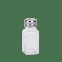 BASIC Set Salière Et Poivrier Argent, Transparent