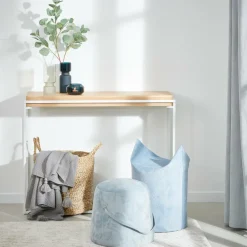 BLOK Table Murale Blanc, Naturel