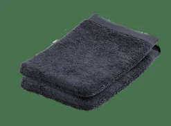 B-LUX Gants De Toilette Set De 2 Gris