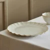DAHLIA Assiette Blanc