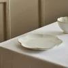 DAHLIA FLOWER Assiette Blanc