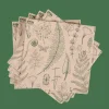 ECO NATURE Set De 20 Serviettes Multicolore