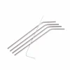 FANCY Pailles à Cocktail Avec Brosse Argent