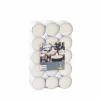 FLAME Bougies Maxi Chauffe-plat Blanc