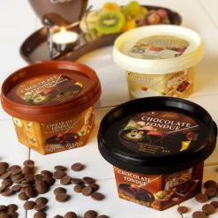 FONDUE Chocolat Pour Fondue 250g Chocolat Au Lait Brun Clair