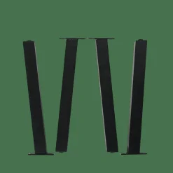 FORMAX Table De Jardin Avec Pieds Natural/noir
