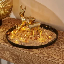 GOLDY Décoratif Cerf Doré