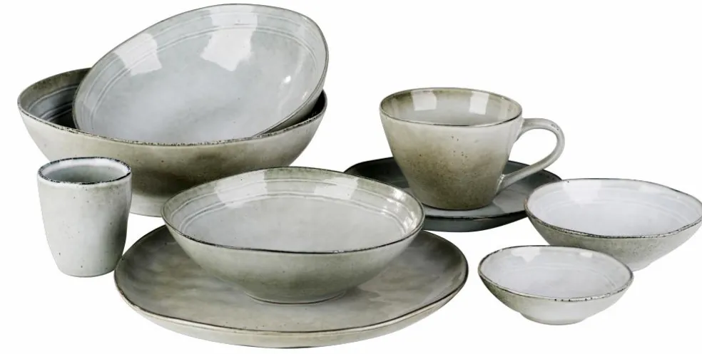 GRACE VINTAGE Couverts 16 Pièces Gris
