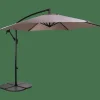 HAWAI Parasol Déporté Sans Pied De Parasol Taupe