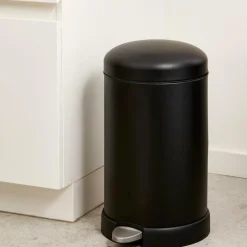 INDUSTRIA Poubelle à Pédale 12 L Noir