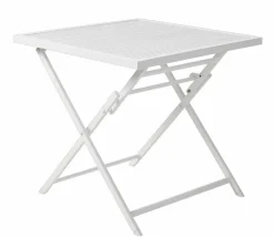 JESSE Ensemble Bistrot Rectangulaire Blanc