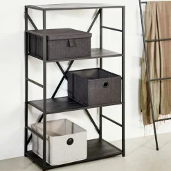 LINOLUX Boîte De Rangement Avec Fermeture éclair Beige