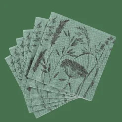 LOLIUM GREEN Set De 20 Serviettes Vert