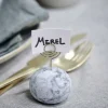 MARBLE Porte-nom Blanc
