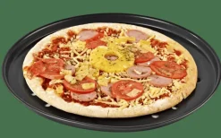 MARGARITHA Plaque De Cuisson Pour Pizza Gris Foncé