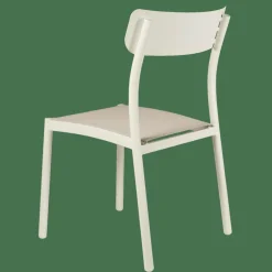MAVAS Chaise Empilable Blanc
