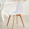 NEW MATS Chaise De Salle à Manger Blanc