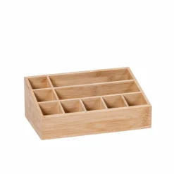ORGANOO Porte-cotons-tiges Transparent, Naturel