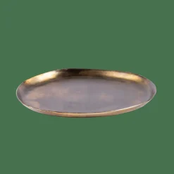 OVALS Plat De Présentation Doré