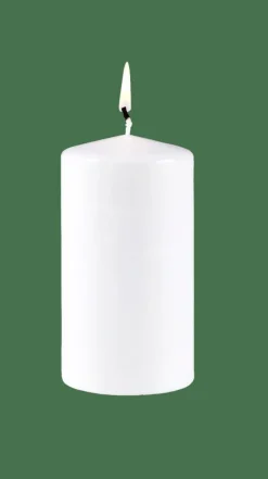 PURE Bougie Cylindrique Blanc