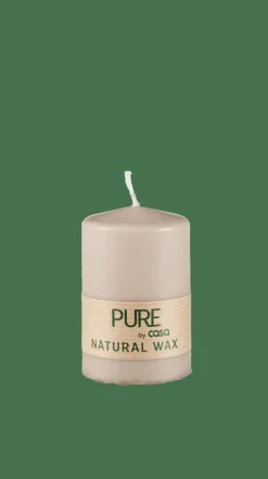 PURE Bougie Cylindrique Gris