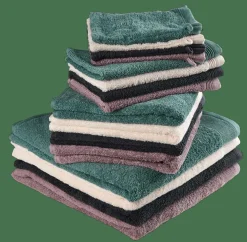 RECYCLE Gants De Toilette Set De 2 Aqua