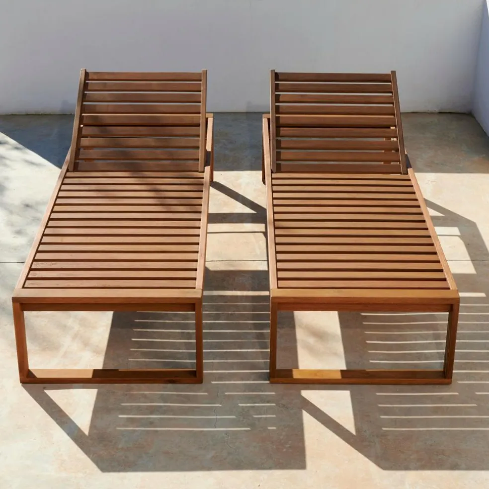 ROCKET Chaise Longue Set De 2