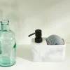 SHADOW Distributeur Savon Avec éponge Noir, Blanc