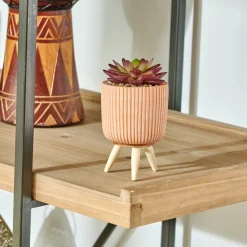 STRIPES Pot De Fleurs Sable
