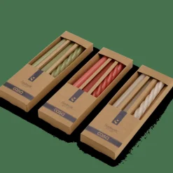 TRIO Set De 3 Bougies Gris