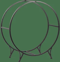 WHEEL Étagère Pour Bois Noir