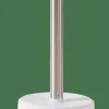 WHITE ELEGANCE Brosse WC Avec Support Blanc, Argent